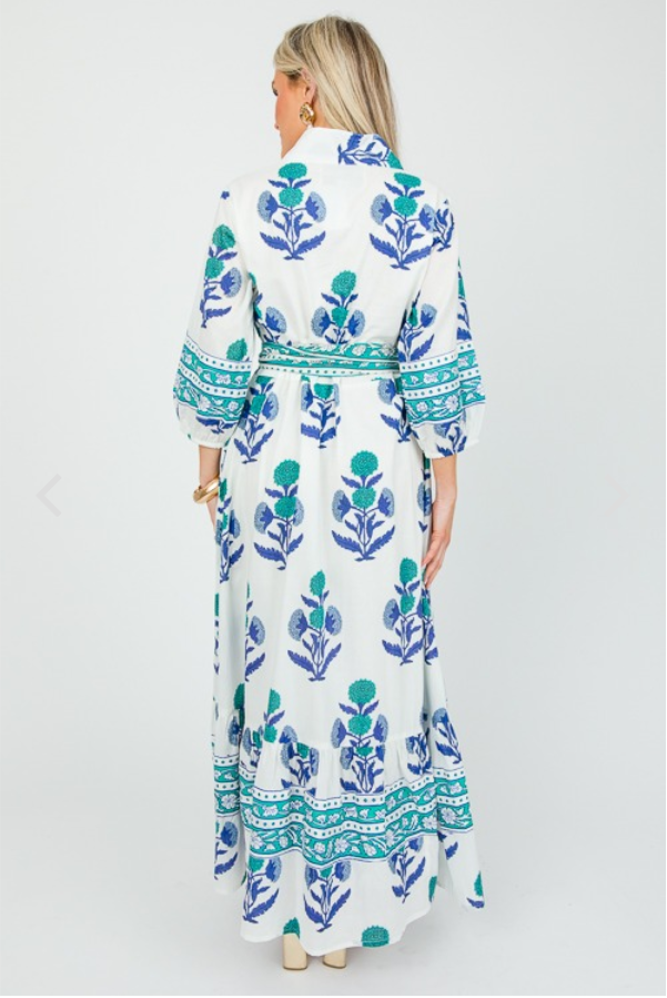 Blue Floral Midi Dress Better For Summer