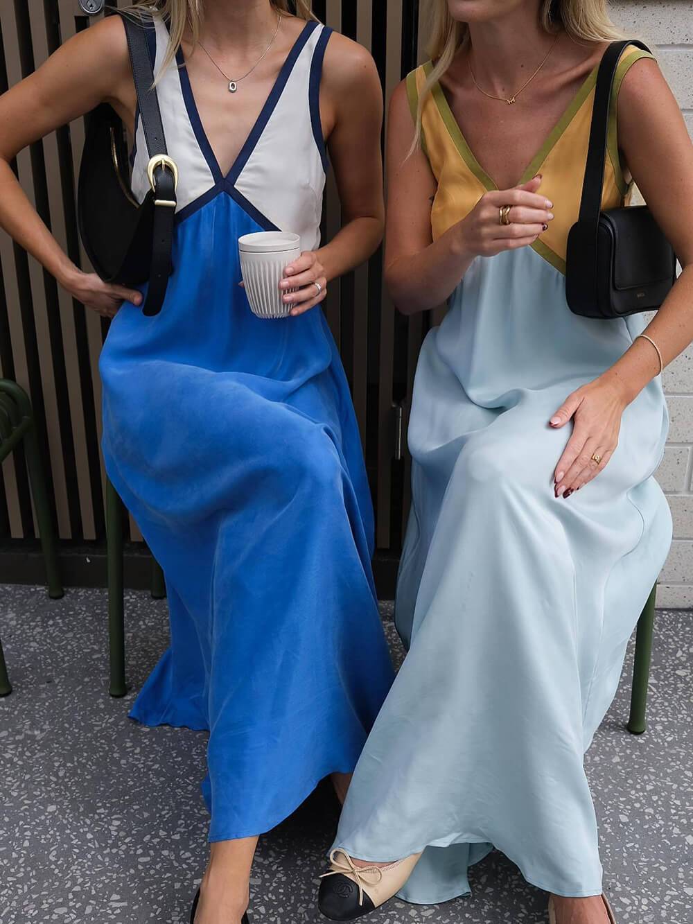 Sleeveless V-Neck Maxi Dress