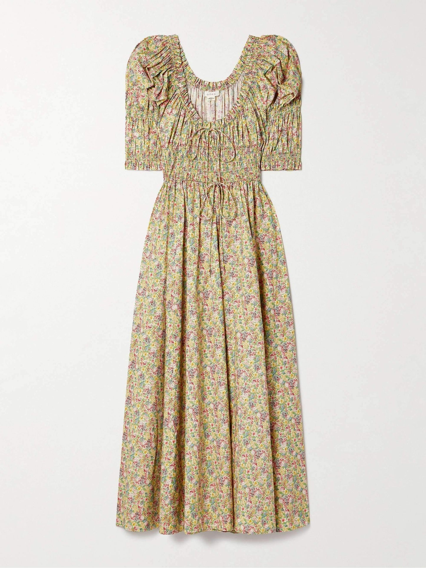 Floral-print Cotton-voile Midi Dress