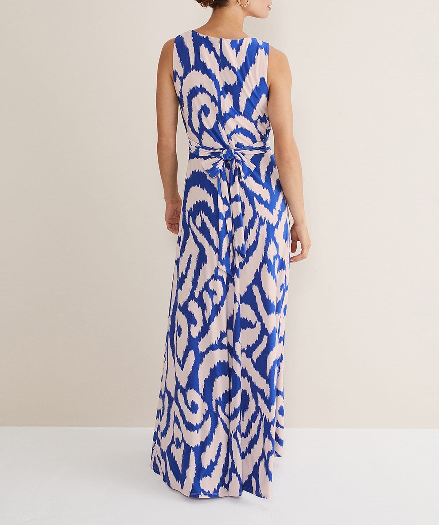 Jersey Print Maxi Dress