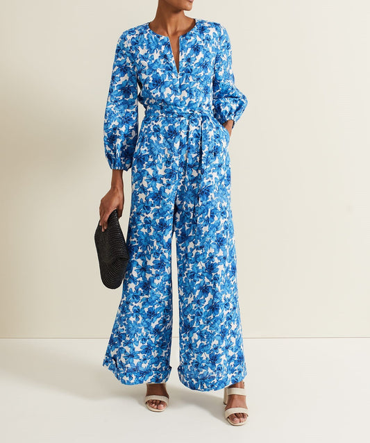 Floral Zip Jumpsuit