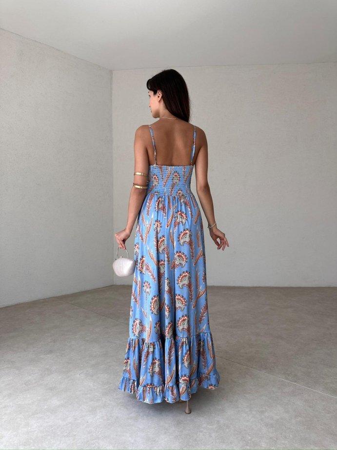 V-neck Sexy Floral Maxi Dress