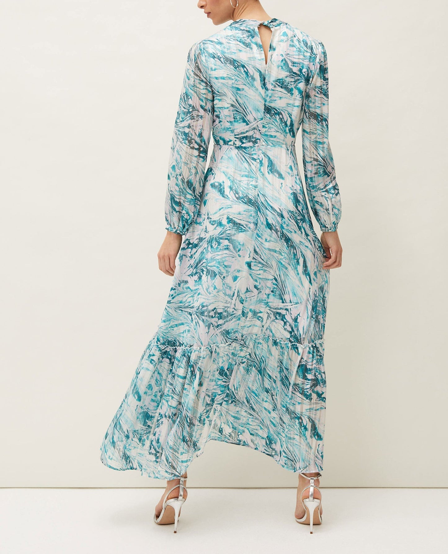 Abstract Print Maxi Dress