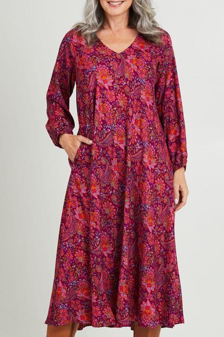 Printed Long Sleeve  Dress