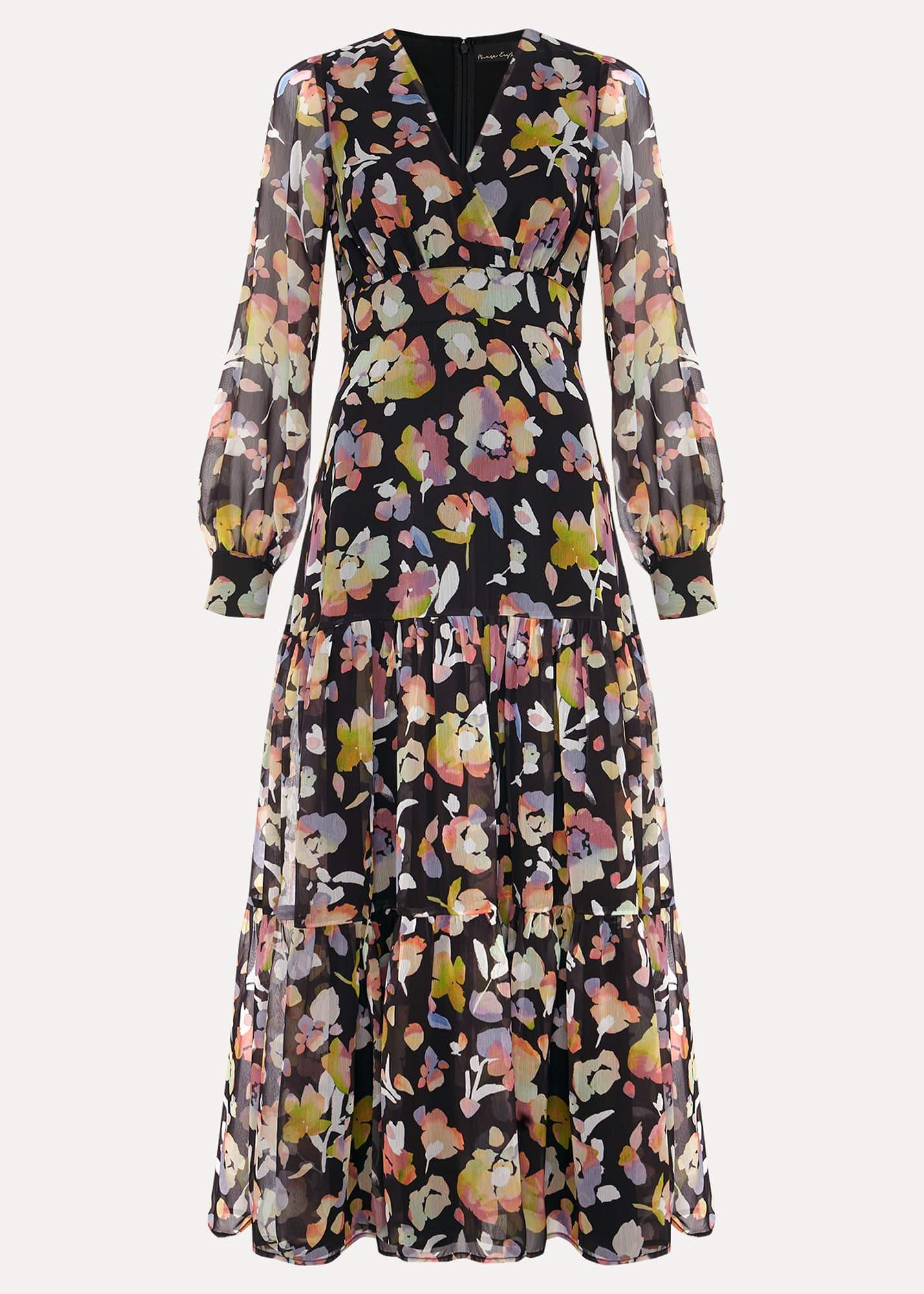 Floral Long Sleeve Maxi Dress