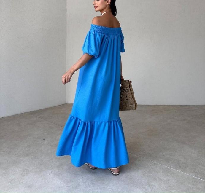 French Square Neck Maxi Dress