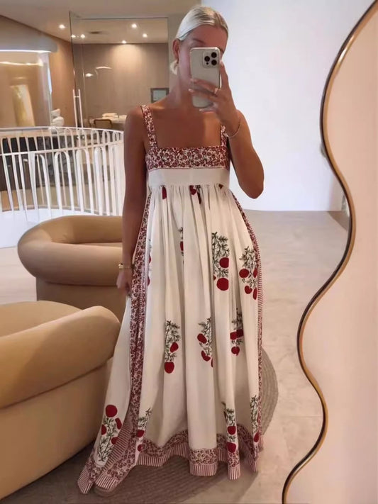 FLORAL SWING MAXI DRESS