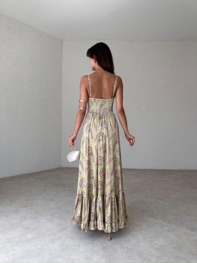 V-neck Sexy Floral Maxi Dress