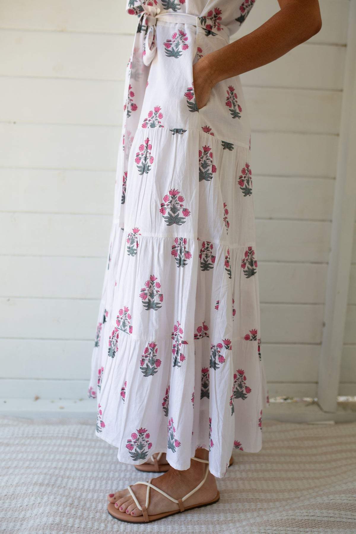 SHORT SLEEVE MAXI DRESS