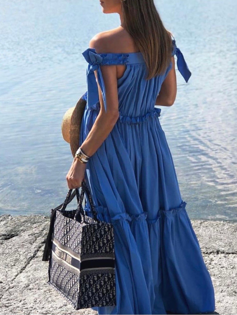 Pleated No Sleeve Midi Dress