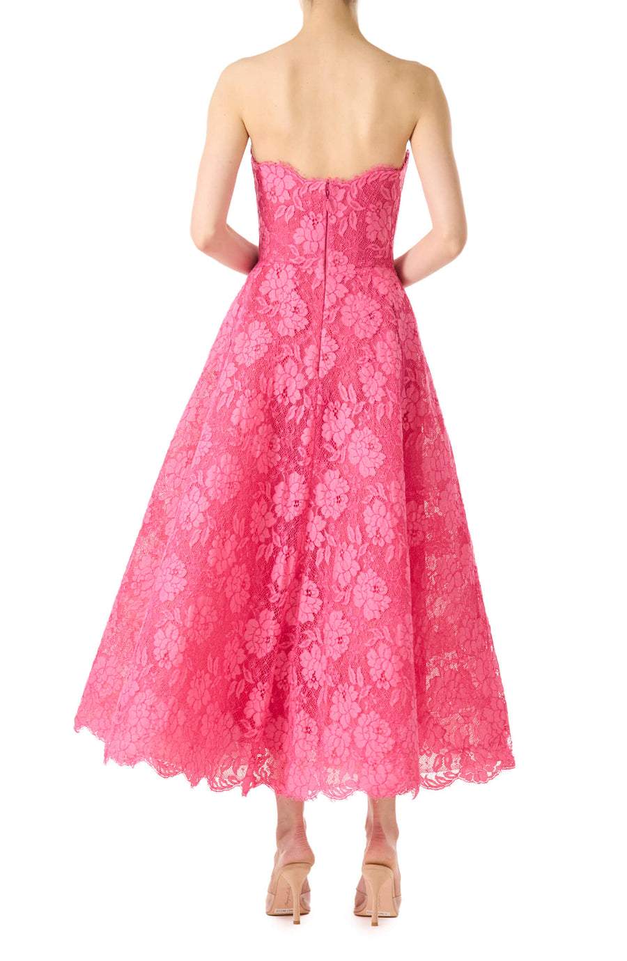 Full Skirted Lace Cocktail Dress