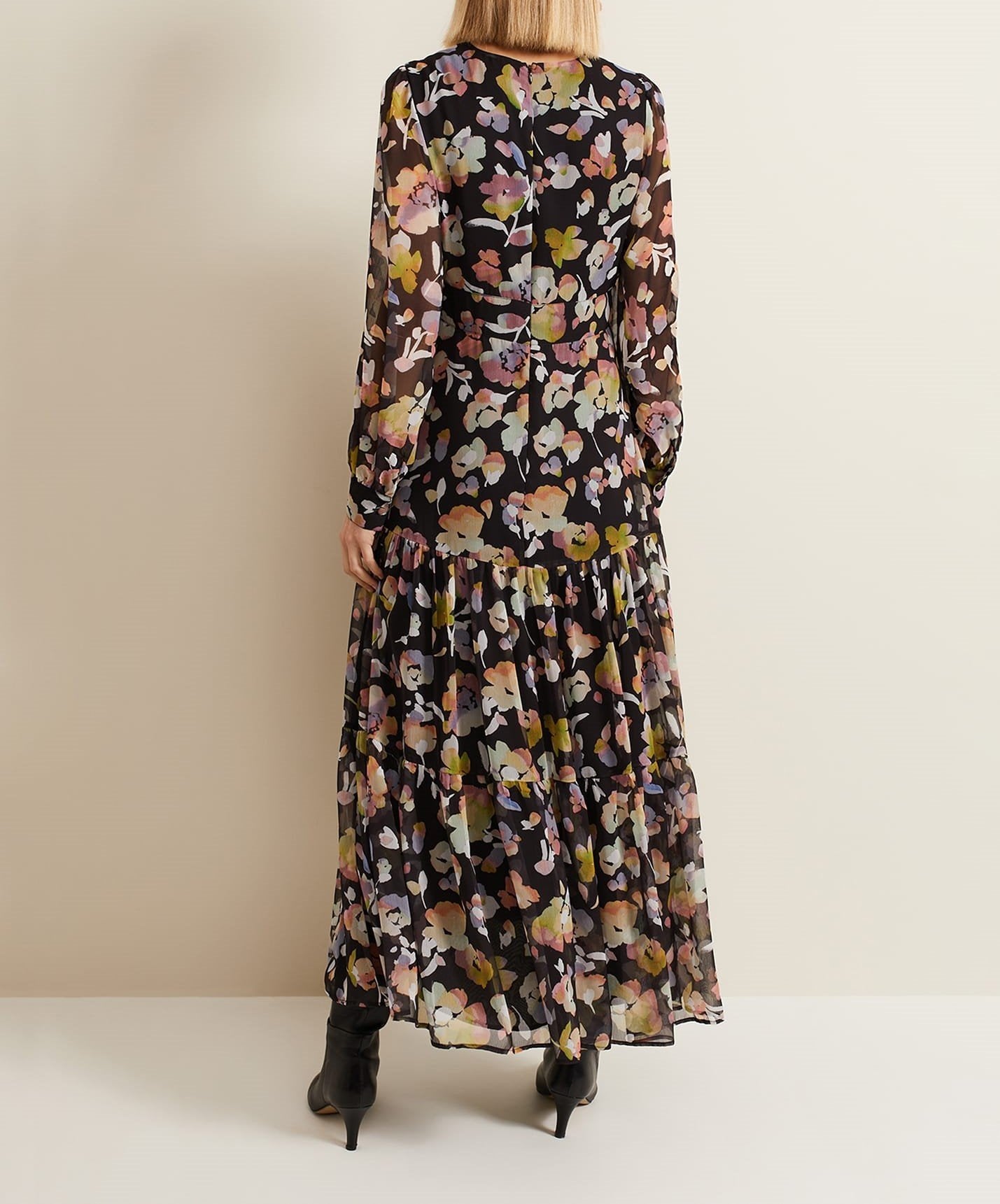 Floral Long Sleeve Maxi Dress