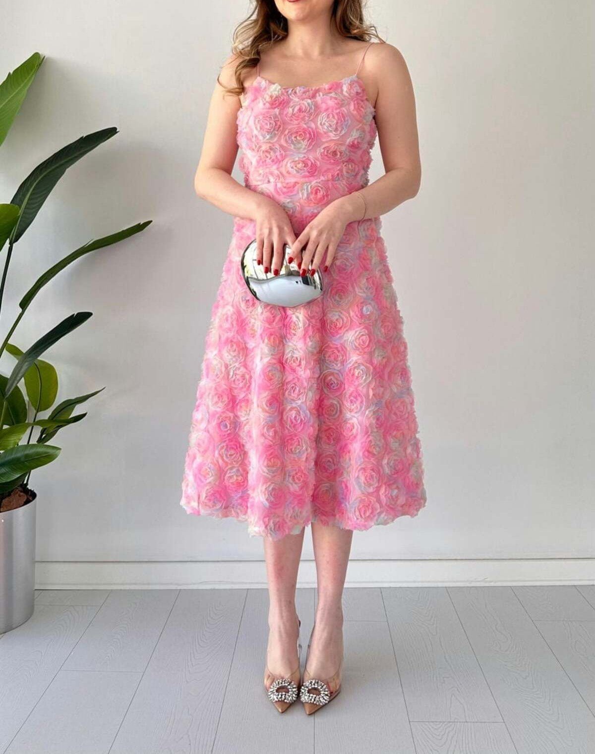 Three Dimensional Floral Dress