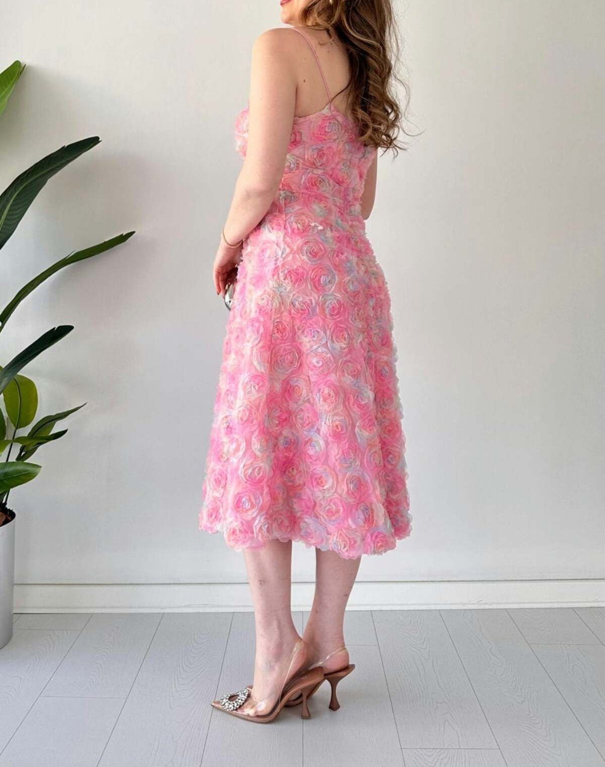 Three Dimensional Floral Dress