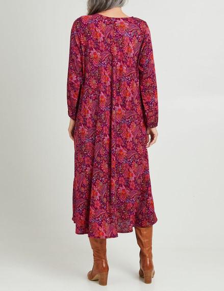 Printed Long Sleeve  Dress