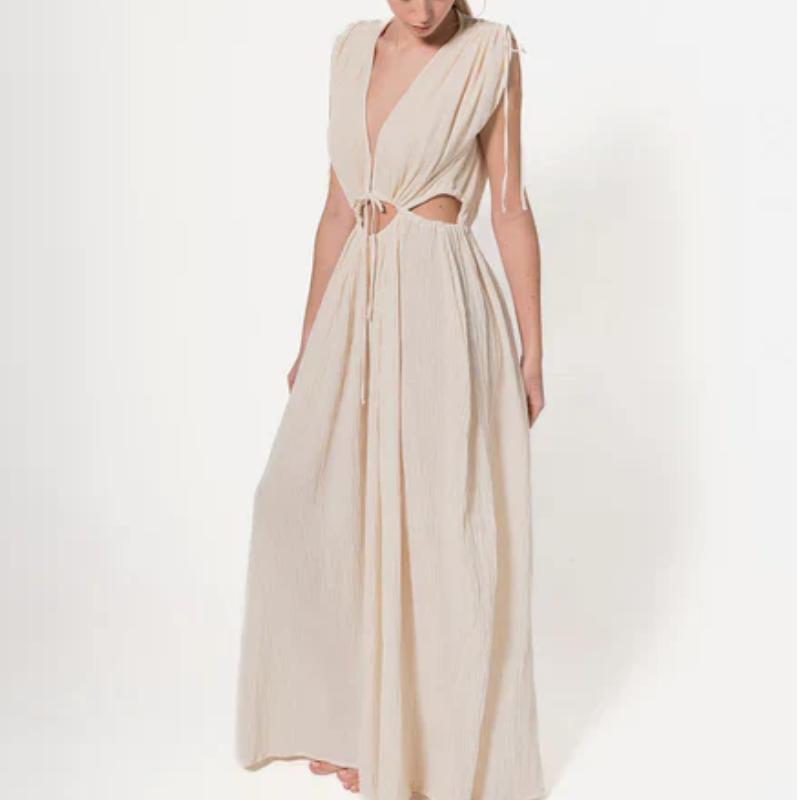 Sexy Deep V Loose Maxi Dress