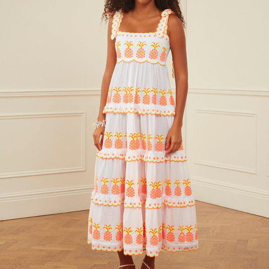 Pineapple Cross Stitch Athens Dress