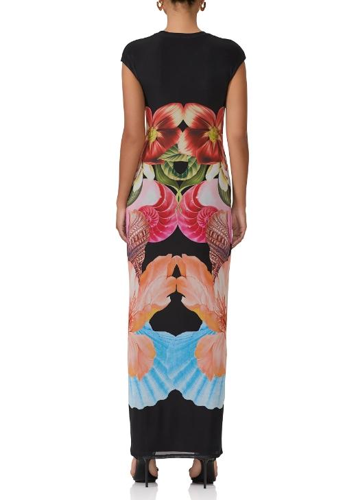 Shell Printed Maxi Dress