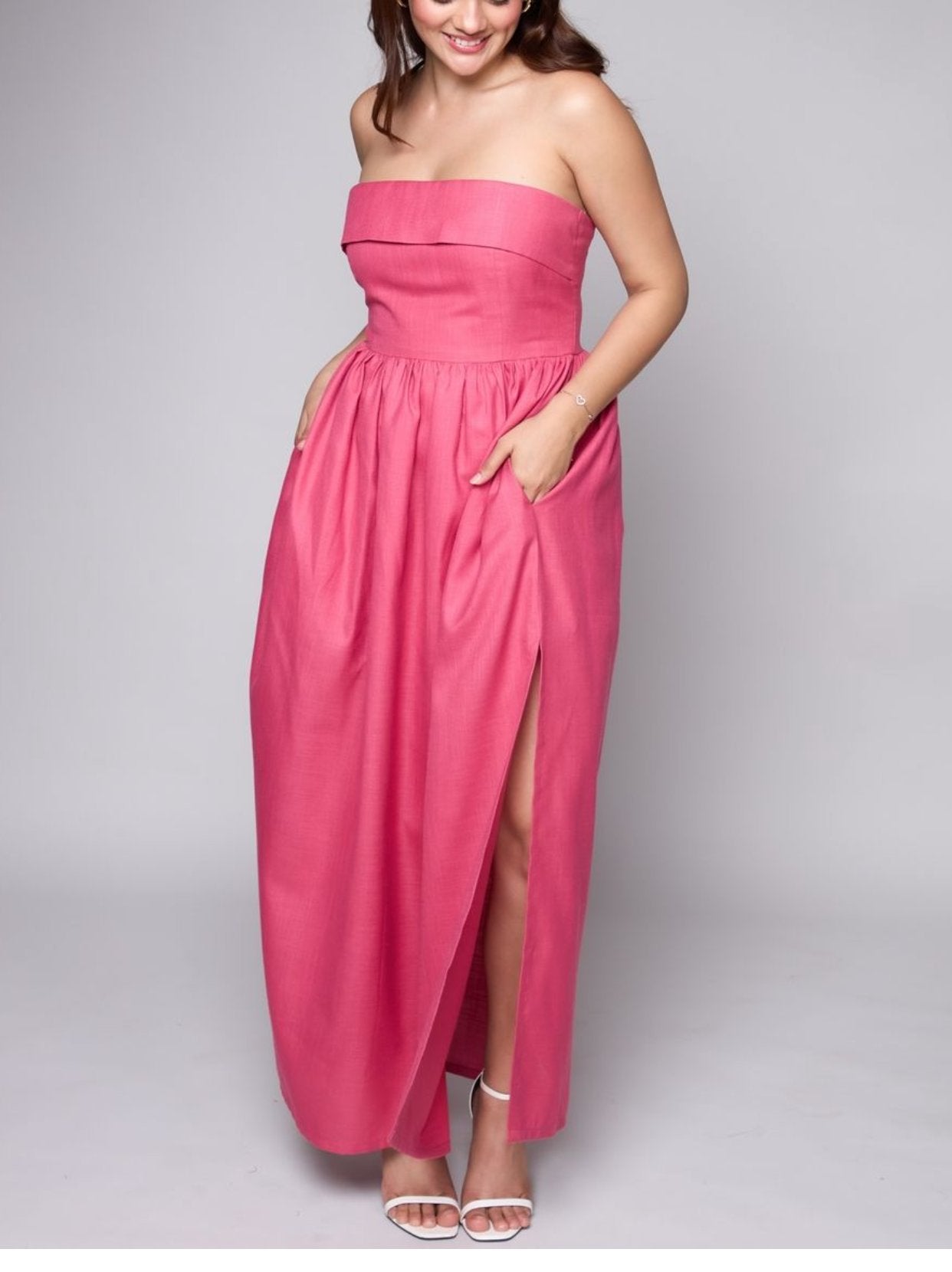 Pink Tube Maxi Dress