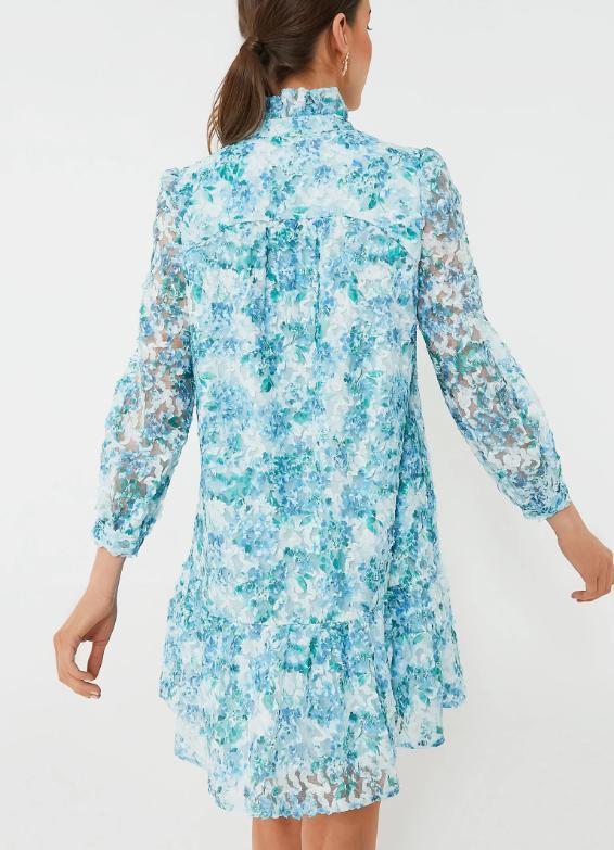 Water's Edge Hydrangea Organza Palmerston Dress