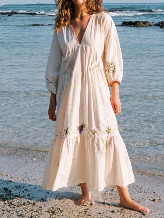 Cute Loose Embroidered Dress