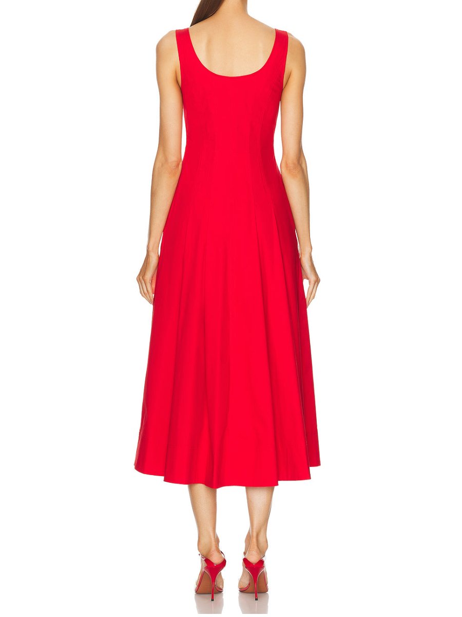 Red Sleeveless Party Dress