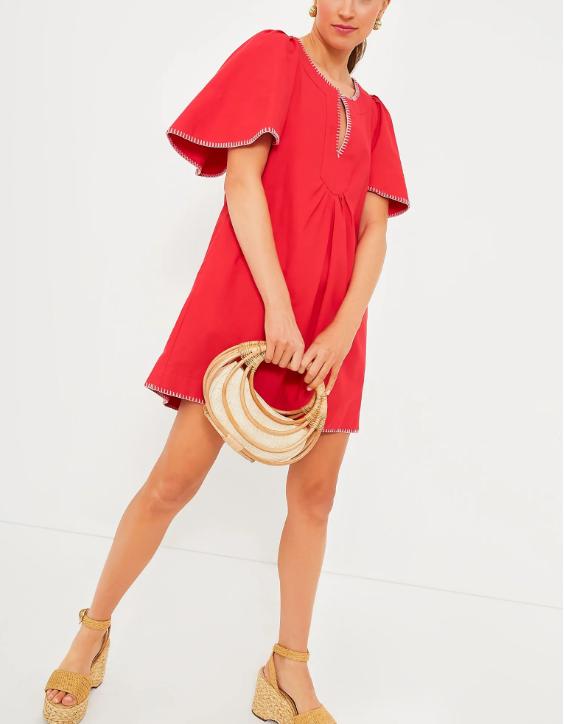 Poppy Stitch Finley Flutter Sleeve Dress