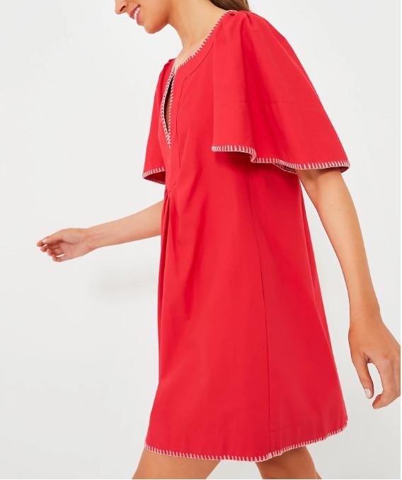 Poppy Stitch Finley Flutter Sleeve Dress