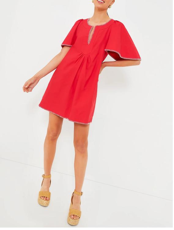 Poppy Stitch Finley Flutter Sleeve Dress